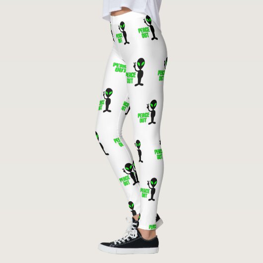 Peace Out Alien Leggings (Links)