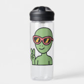 Peace Out Alien Trinkflasche (Vorderseite)