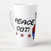 Peace Out America! Milchtasse (Linke Ecke)