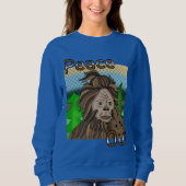 Peace Out Bigfoot Sasquatch Sweatshirt (Vorderseite)