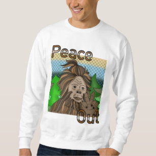Peace Out Bigfoot Sasquatch Sweatshirt