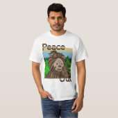 Peace Out Bigfoot Sasquatch T-Shirt (Vorne ganz)