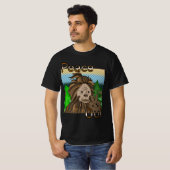 Peace Out Bigfoot Sasquatch T-Shirt (Vorne ganz)