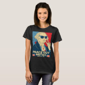 Peace Out British Rule 4th Of July George Washing T-Shirt (Vorne ganz)