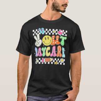 Peace Out Daycare Groovy Student Abschluss T-Shirt