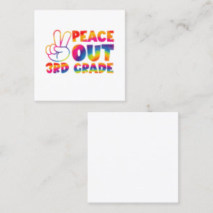 Peace Out Dritte Gefärbte Krawatte Letzten Tag 3.