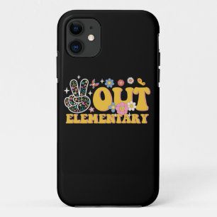 "Peace out elementare Groovy" Letzten Schultag Case-Mate iPhone Hülle