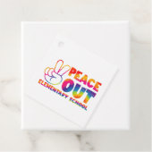 Peace Out Elementary School Gefärbte Krawatte Letz Geschenkanhänger (Beispiel)