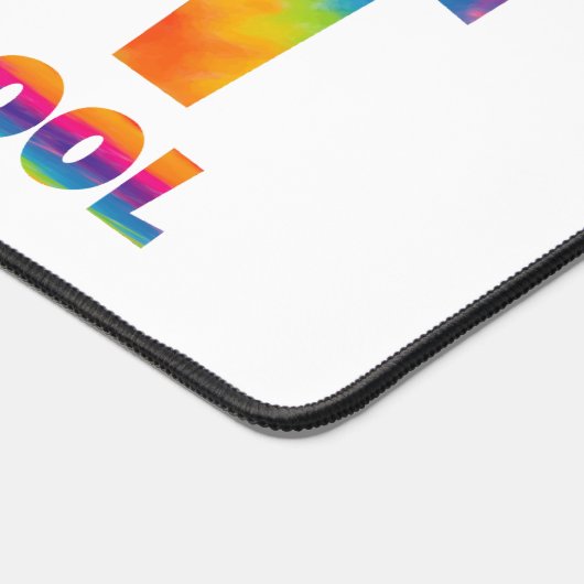 Peace Out Elementary School Gefärbte Krawatte Letz Schreibtischunterlage (Ecke)