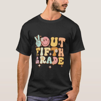 Peace Out Fifth Klasse 5 Abschlussklasse 2023 Tsch T-Shirt