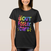Peace Out Foster Care Adoption Gotcha Traumstrecke T-Shirt (Vorderseite)