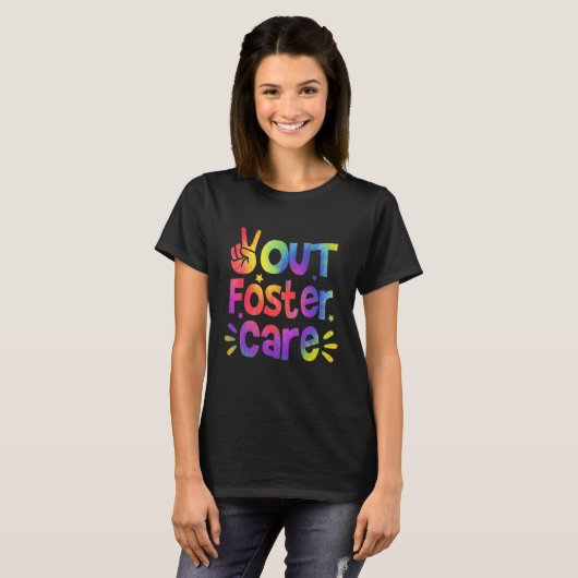 Peace Out Foster Care Adoption Gotcha Traumstrecke T-Shirt (Vorne ganz)