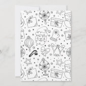 Peace Out Fun Couple Foto Weihnachten (Rückseite)