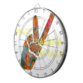 Peace Out: Hakuna Matata Vibes unterzeichnen Dartscheibe (Vorderseite rechts)