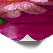 Peace Out Hippie Floral Neon Peace Sign Pattern Poster (Ecke)