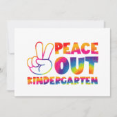 "Peace out Kindergarten" Gefärbte Krawatte letzten Ankündigung (Vorderseite)