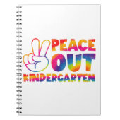 "Peace out Kindergarten" Gefärbte Krawatte letzten Notizblock (Vorderseite)