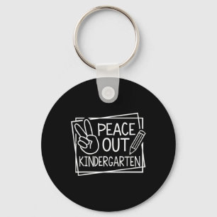 Peace Out Kindergarten Letzten Schulsommer B Schlüsselanhänger