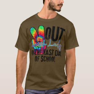 "Peace Out Lunch Lady Cafeteria" am Ende des Tages T-Shirt
