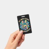 Peace Out Middle Hello High School Gefärbte Krawat Ausweis (Handheld)