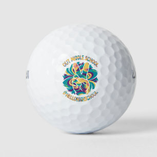 Peace Out Mittelhallo High School School Tie Dye  Golfball