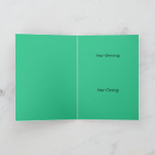 Peace Out Rainbow Grußkarte Karte (Innenseite)