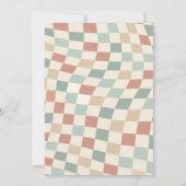 Peace Out Retro Groovy 70er Graduation Party Einladung (Rückseite)