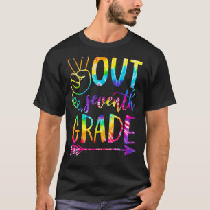 Peace Out Siebte 7. Klasse Glückwunsch letzten Tag T-Shirt