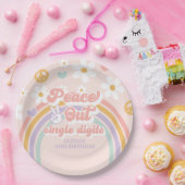 Peace Out Single Digits 10. Geburtstag Pappteller (Party)