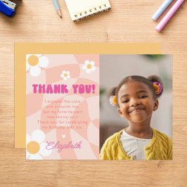 Peace Out Single Digits Girls Geburtstagsgeschenk Dankeskarte