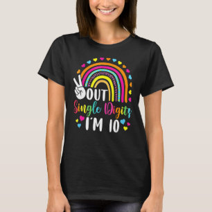 Peace Out Single Digits Ich bin 10 Jahre alt 10. T-Shirt