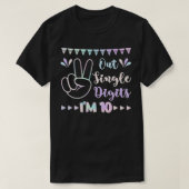 Peace Out Single Digits I'm 10 kids  T-Shirt (Design vorne)
