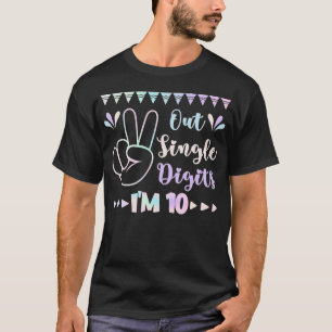 Peace Out Single Digits I'm 10 kids T-Shirt