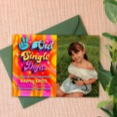 Peace Out Single Digits Im 10 mit Foto Einladung