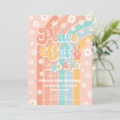 Peace Out Single nimmt 10. Geburtstagsparty ab Einladung (Stehend Vorderseite)