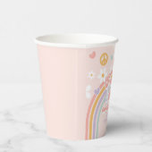 Peace Out Single Ziffern 10. Geburtstag Pappbecher (Rechts)