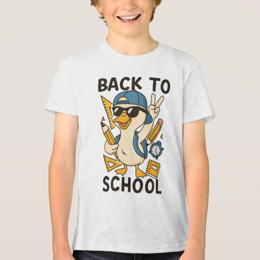 🧢 Peace Out, Summer — It’s School Time! 🕶️ Tri-Blend Shirt (Vorderseite)