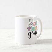 Peace Out Third Grade T - Shirt Class of 2022 Grad Kaffeetasse (VorderseiteRechts)
