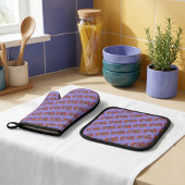 Peace Oven Mitt & Pot Holder Set