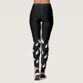 Peace over hype hand sign leggings (Rückseite)