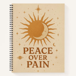 Peace Over Pain Journal – Mindfulness and Self-Lov Notizblock