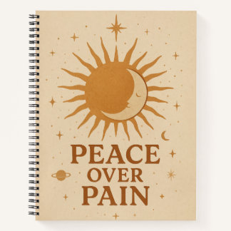Peace Over Pain Journal – Mindfulness and Self-Lov Notizblock