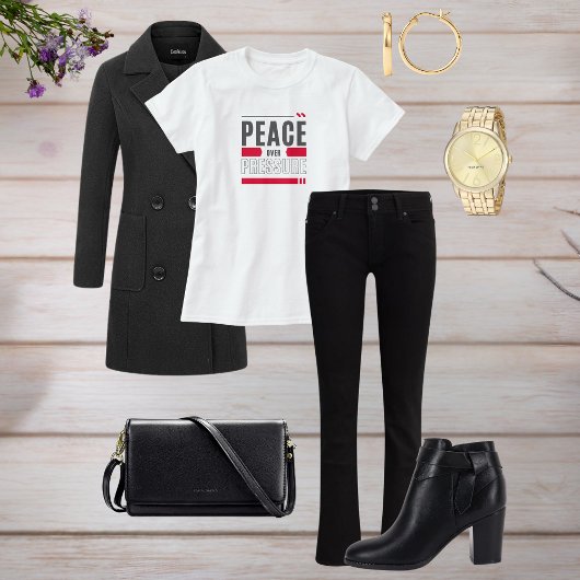 Peace Over Pressure Motivational Quote Design Sweatshirt