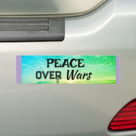 Peace over Wars Bumper Sticker Autoaufkleber