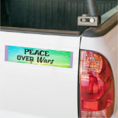 Peace over Wars Bumper Sticker Autoaufkleber (Auf Lkw)