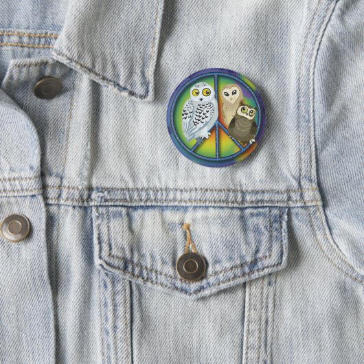 Peace Owl~ Buttons! Button (Beispiel)