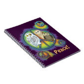 Peace Owl~notebook Notizblock (Rechte Seite)