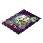 Peace Owl~notebook Notizblock (Linke Seite)