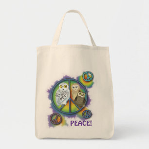 Peace Owl~Tasche Tragetasche