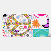 Peace & Paisley Collage Case-Mate iPhone Hülle (Rückseite (Horizontal))